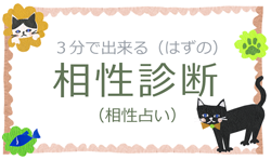 ３分でできる？相性診断／相性占い イメージ